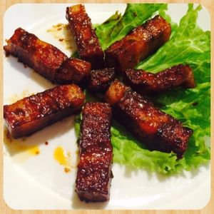 Frozen Plated at Grassland Vegetarian Restaurant in Jakarta