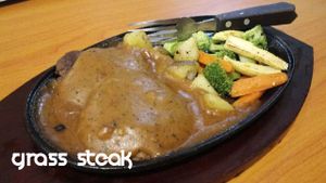 Grass Steak at Grassland Vegetarian Restaurant in Jakarta
