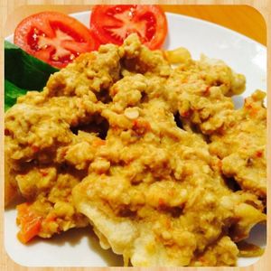 Soybean Crispy at Grassland Vegetarian Restaurant in Jakarta