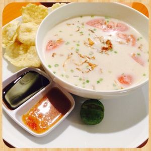 Soto Betawi at Grassland Vegetarian Restaurant in Jakarta