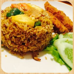Tomyam Fried Rice at Grassland Vegetarian Restaurant in Jakarta