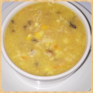 Corn Soup at Grassland Vegetarian Restaurant in Jakarta