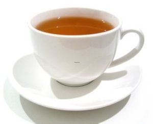 Hot Tea at Grassland Vegetarian Restaurant in Jakarta