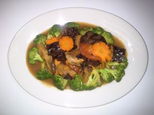 Broccoli Mushroom at Grassland Vegetarian Restaurant in Jakarta