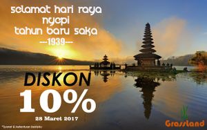 Promo Diskon di hari raya Nyepi at Grassland Vegetarian Restaurant in Jakarta
