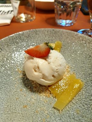 Coconut & pineapple grom the new vegan menu at Kerubi in Joensuu