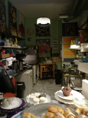 Kitchen at Cafe Jesusbaren in Malmo