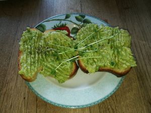 Tostadas con Palta at Cafe Jesusbaren in Malmo