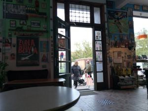 Entrance at Cafe Jesusbaren in Malmo