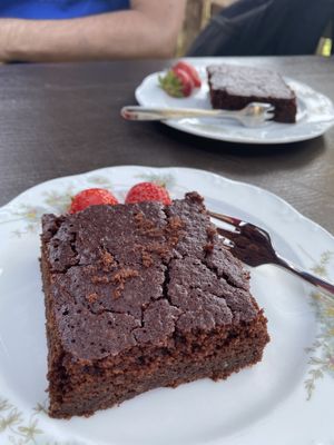 Schokokuchen vegan  at Huendeleskopfhuette in Pfronten-kappel