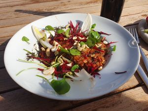 Zucchini Lasagne at Huendeleskopfhuette in Pfronten-kappel