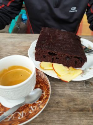 Schokokuchen vegan at Huendeleskopfhuette in Pfronten-kappel