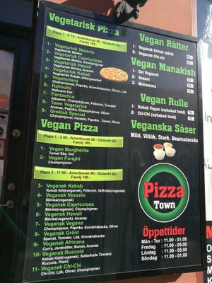 Lots of choices at Town Grill in Malmo