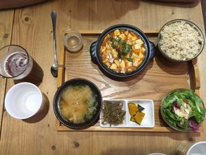 Great set lunch (main was mapo tofu) at Flourish 元禾食堂 - Yuán Hé ShíTáng in Taipei