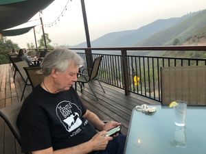 Peaceful view at Priest Station Cafe in Big Oak Flat