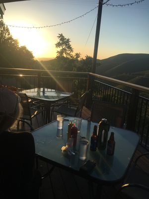 Beautiful view of the sunset! at Priest Station Cafe in Big Oak Flat