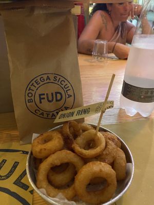 Onion ring   at FUD in Catania