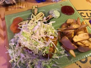 Big Veg (Hamburger on a plate) at FUD in Catania
