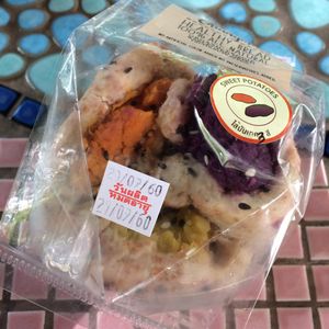 potato bread thing - supposedly vegan despite bread usually containing milk at Greenheart in Chiang Mai