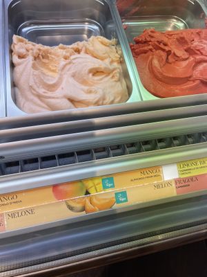 Options are labeled   at Amorino in Valletta