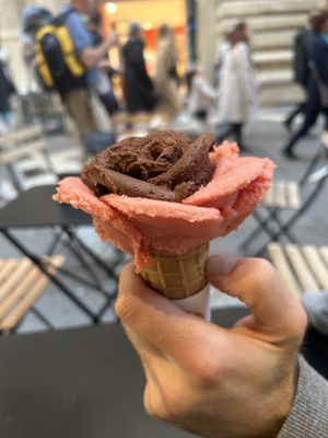 Size regular for 6,5 euro  at Amorino in Valletta