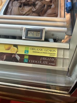 Vegan options  at Amorino in Valletta