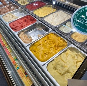 Vegan selection   at Amorino in Valletta