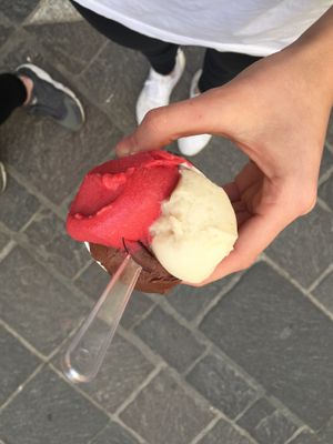 I’d definitely recommend vegan banana and chocolate!! Very delicious. at Amorino in Valletta