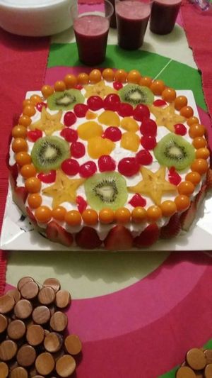 Torta vegan de banano at Berakah in Bogota