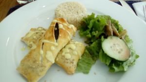 Menu del Dia entree at Reforma Market in Veracruz