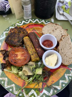 Great vegan full fry, really polite and kind staff - sat down on a quiet Saturday morning and it was the perfect way to start the day.  at Cafe Temple in Galway