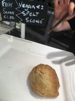 Vegan scone & coffee/tea for under 4 euro! at Cafe Temple in Galway