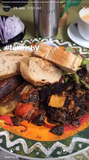 Full irish at Cafe Temple in Galway