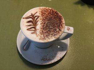 Vegan hot chocolate at Cafe Temple in Galway