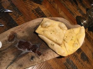 Vegan garlic bread at Zizzi in Newcastle Upon Tyne