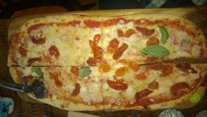 Vegan rustica pizza quattro no-maggio at Zizzi in Newcastle Upon Tyne