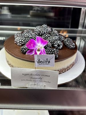 Vegan Chocolate Coconut Cheesecake  at Sinners & Saints Desserts in Venice