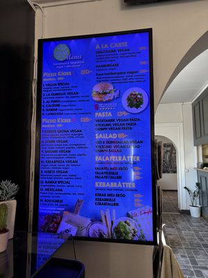 Vegan Menu  at La Famiglia in Gavle