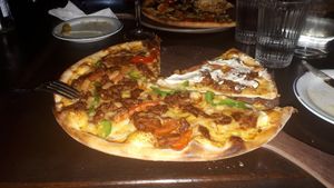 Söder vegan pizza at La Famiglia in Gavle