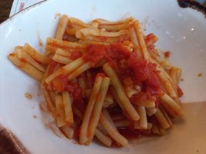 Kids pasta dish, main course at Zizzi in Beckenham