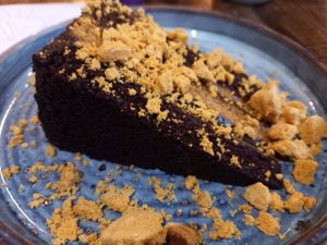 Zillionaires cake at Zizzi in Beckenham