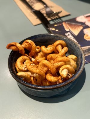 complimentary pasta crisps  at Zizzi - Brindleyplace in Birmingham