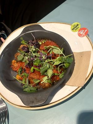 roasted aubergine ‘meatballs'  at Zizzi - Brindleyplace in Birmingham