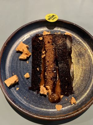 zillionaire’s fudge cake  at Zizzi - Brindleyplace in Birmingham