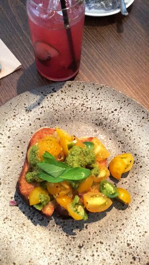 Tomato and Basil Bruschetta  at Zizzi in Bishops Stortford