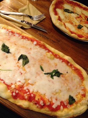 The vegan margherita rustica. at Zizzi in Brighton