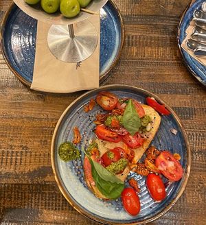 Vegan bruschetta (£7)  at Zizzi - Bristol Cabot Circus  in Bristol