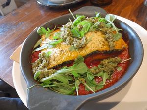 Lasagna at Zizzi - Bene't St in Cambridge