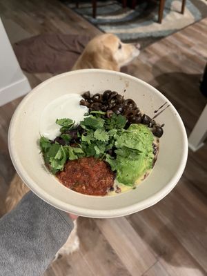 Veganized mighty bowl (vegan sour cream)  at The Mighty Bowl in Vancouver