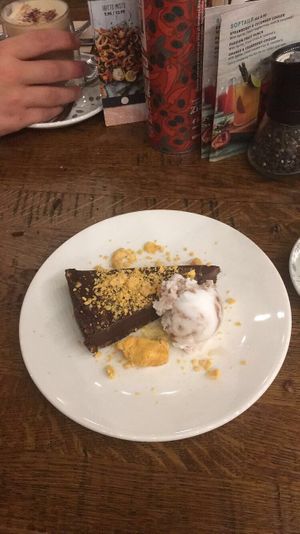 Vegan chocolate torte at Zizzi in Cheltenham